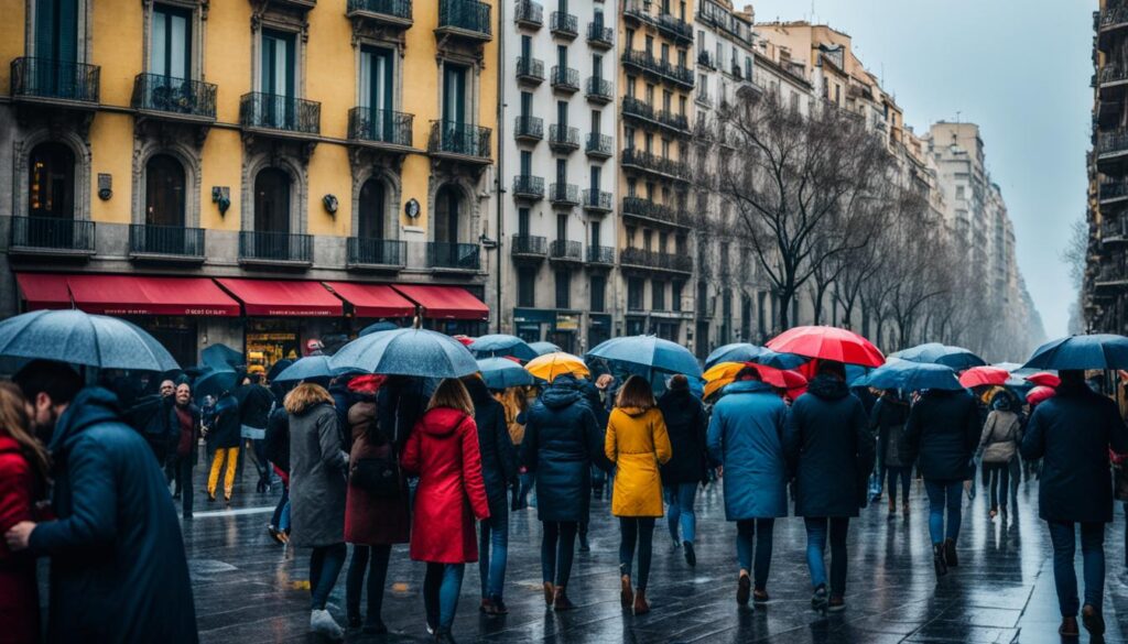 Barcelona Wetter im Januar