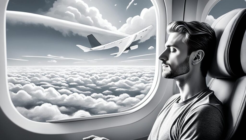 Entspannungsübungen und Ablenkung im Flugzeug