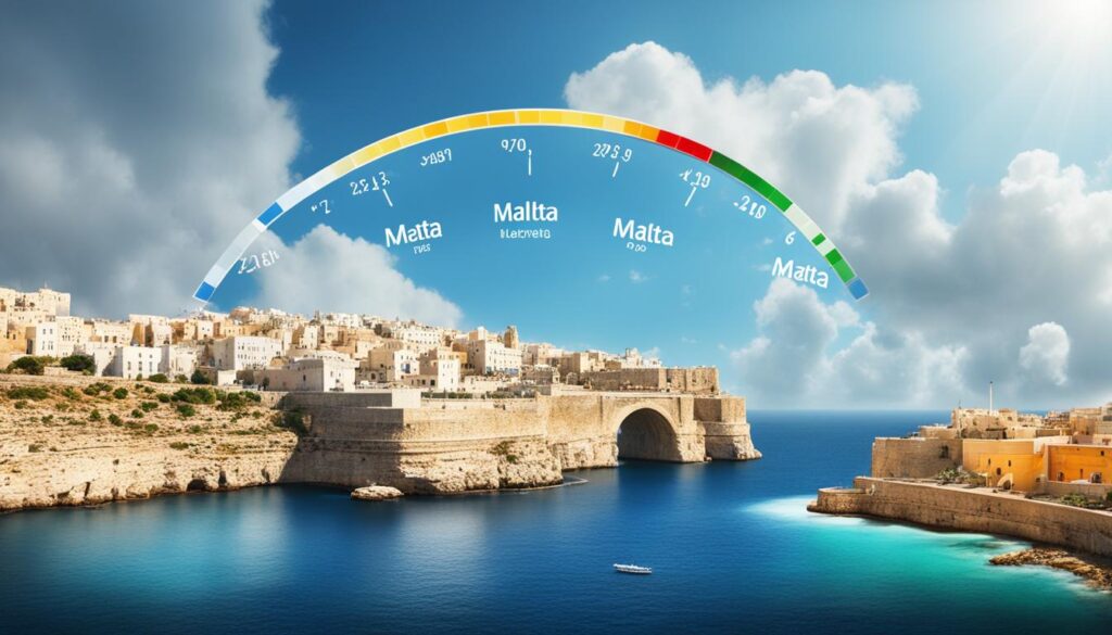 Klimatabelle Malta September