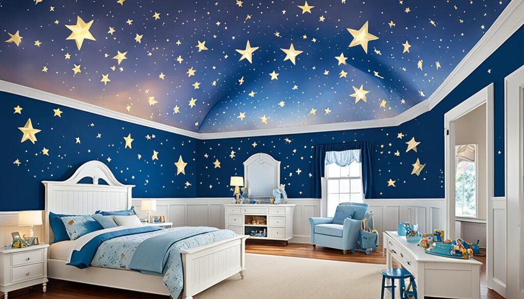Sternengestaltung im Kinderzimmer