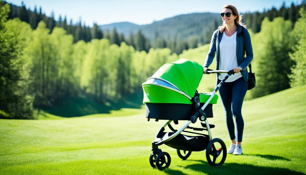 kinderwagen grün