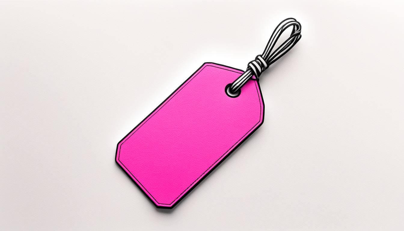 pink tag