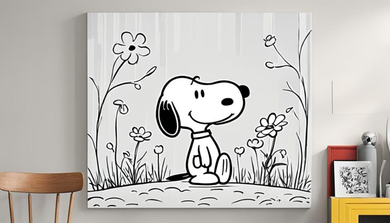 Snoopy Schwarz Weiss