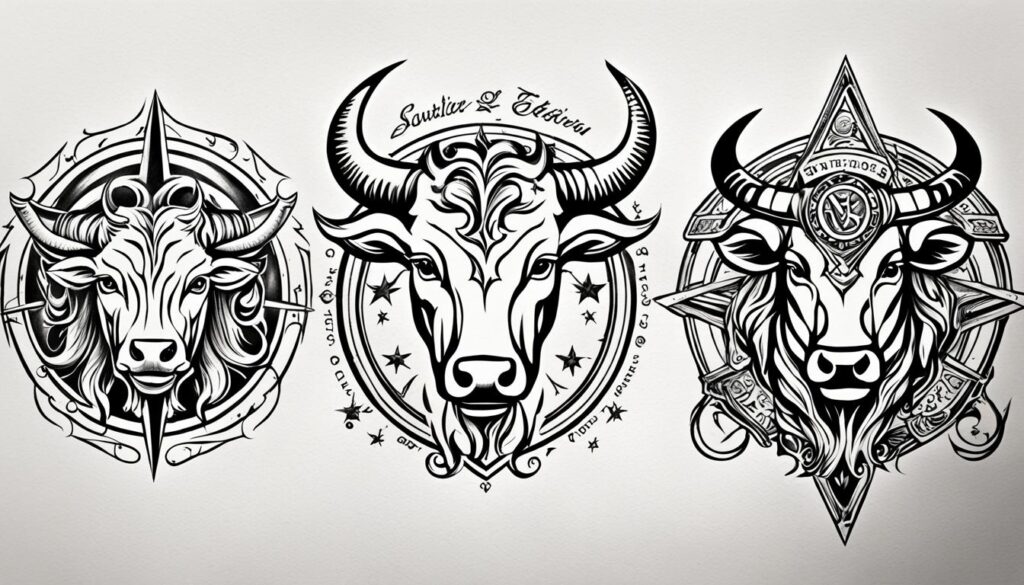 sternzeichen stier tattoo