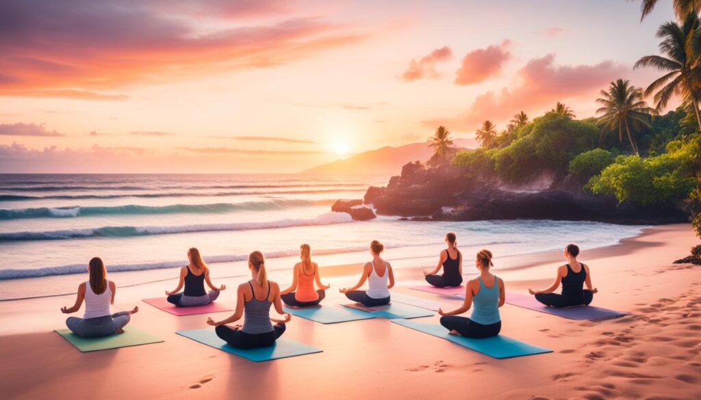 yoga retreat am strand