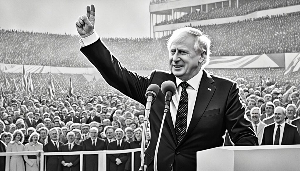 Boris Jelzin bei seiner Amtseinführung als Präsident Russlands