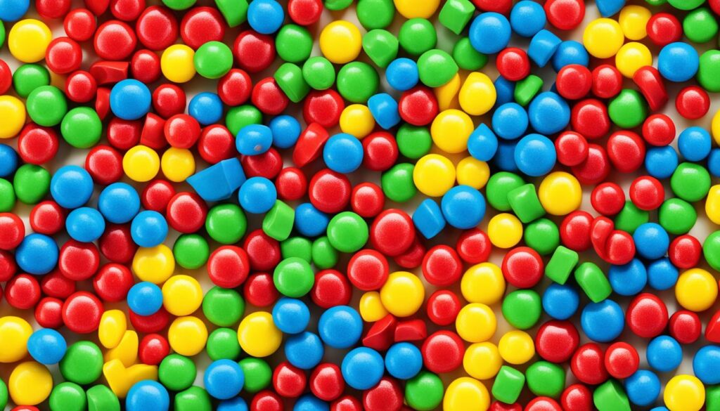 Gummibärchen in verschiedenen Farben