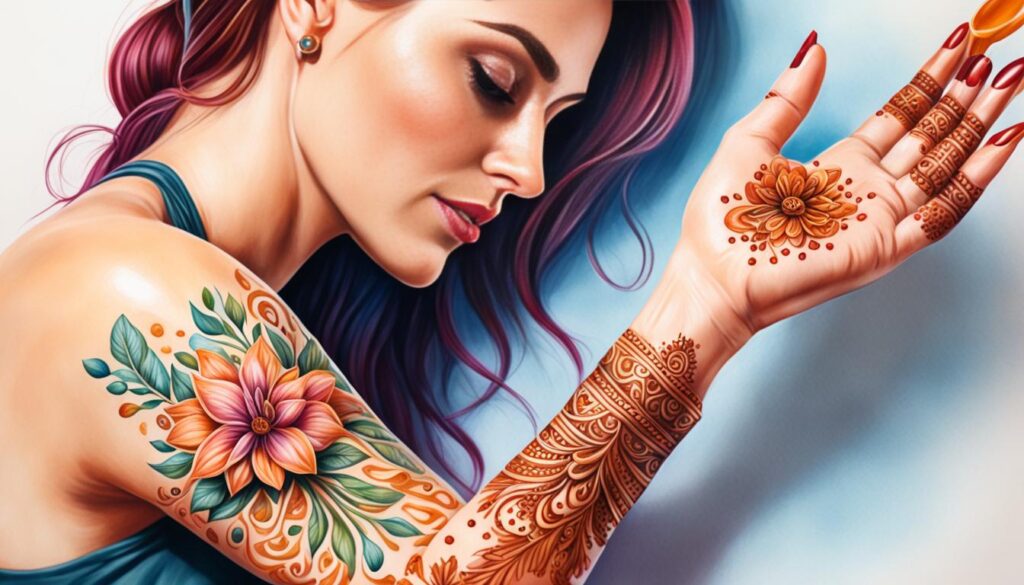 Henna Tattoo Pflege