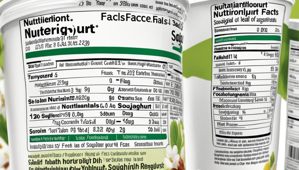 Nährwerte von Sojajoghurt