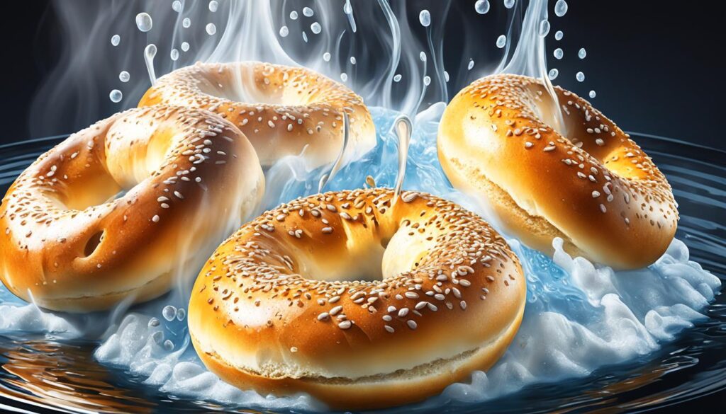 Wasserbad Bagels