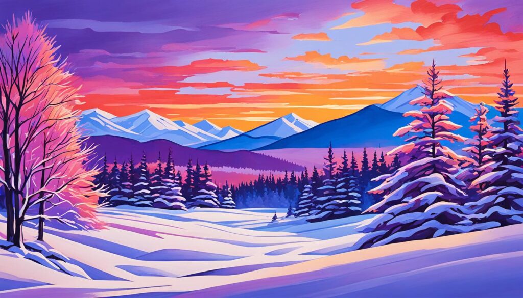 Winterbilder Sonnenuntergang