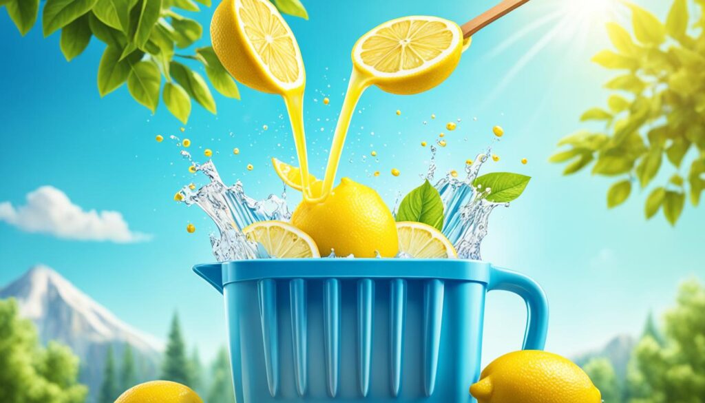 Zitronen-Wassereis selber machen