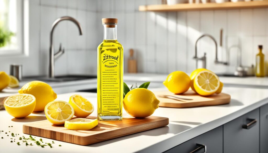 Zitronenöl in der Küche