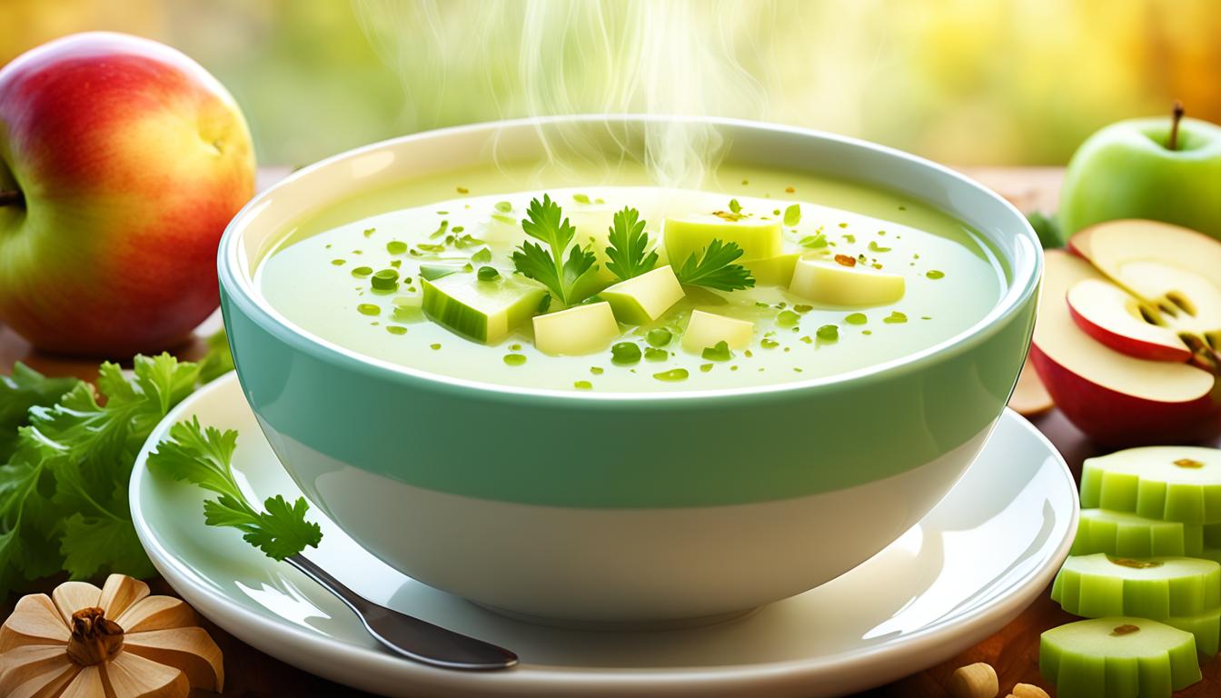 Cremige Apfel Sellerie Suppe - Perfekte Herbstwahl Cremige Apfel Sellerie Suppe - Perfekte Herbstwahl