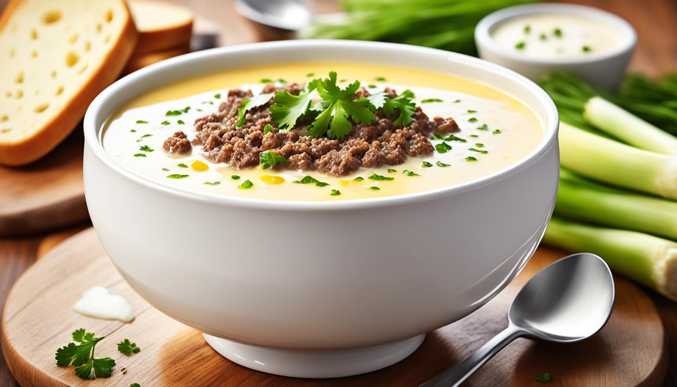 hack käse lauch suppe
