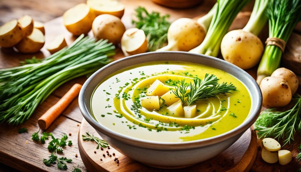 vegetarische und glutenfreie Suppe