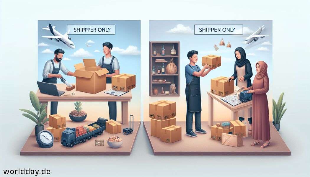 Was bedeutet Shipper only, not seller? Eine Erklärung